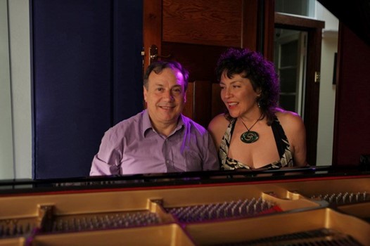 Ruby Page with pianist Joe Ruberto at the piano